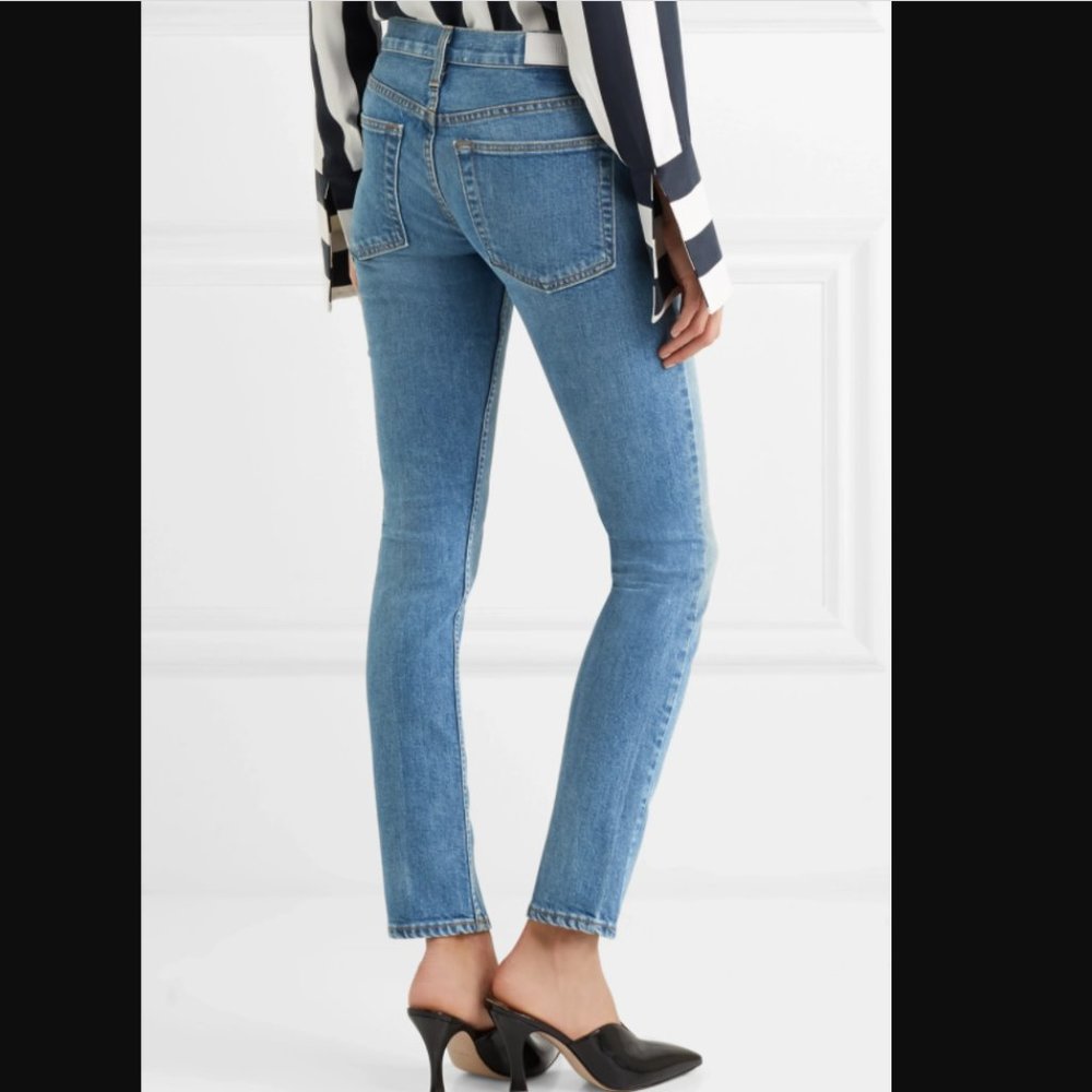 NWT $400 RE/DONE Distressed Skinny Jeans 26